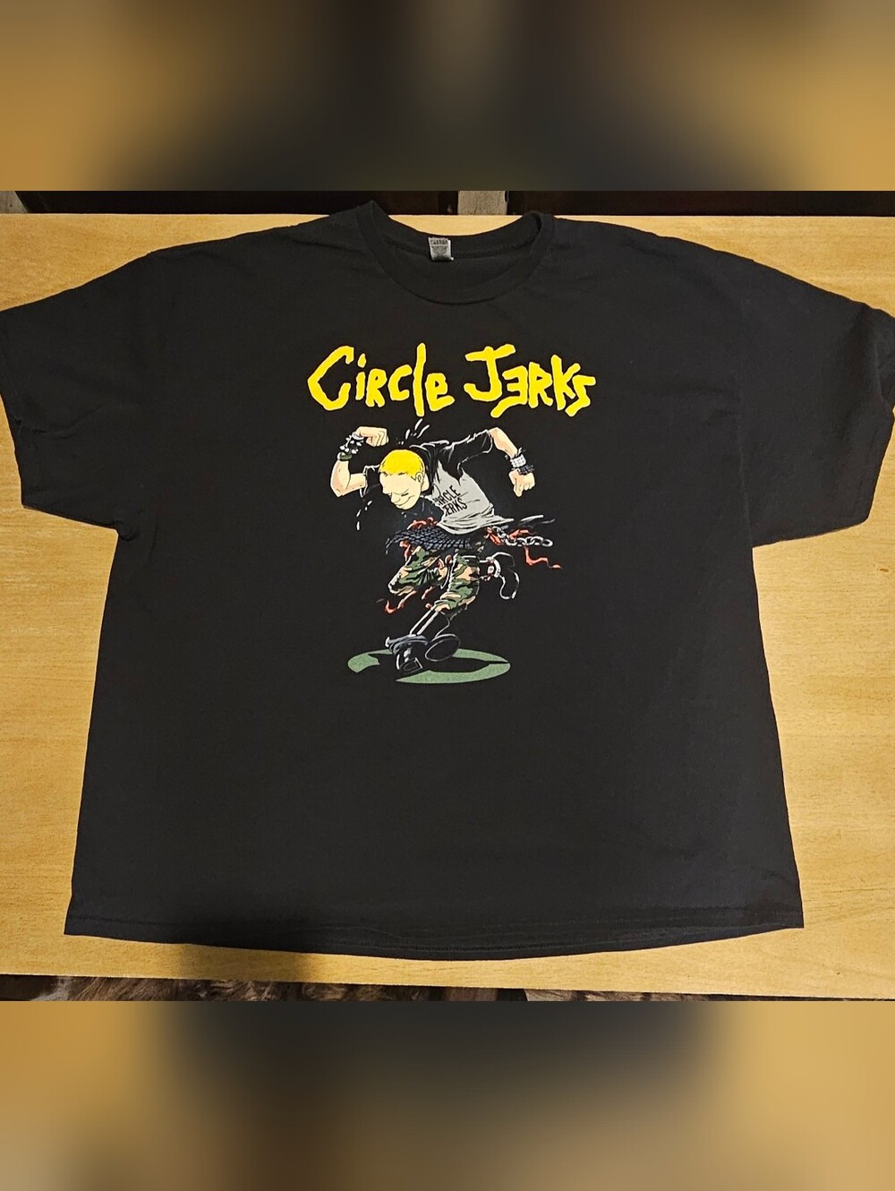 Circle Jerks 2022 North American Tour Band T-Shirt 3XL Punk Rock Gildan Black